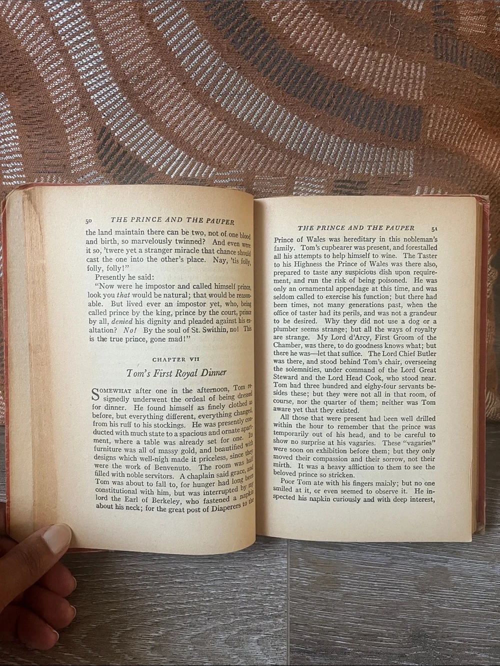 The Prince and the Pauper Decorative Red Coffee Table Book by Samuel L. Clemens